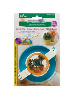 Clover Extra Large Pom-Pom Maker, 3128, Blue, Blue