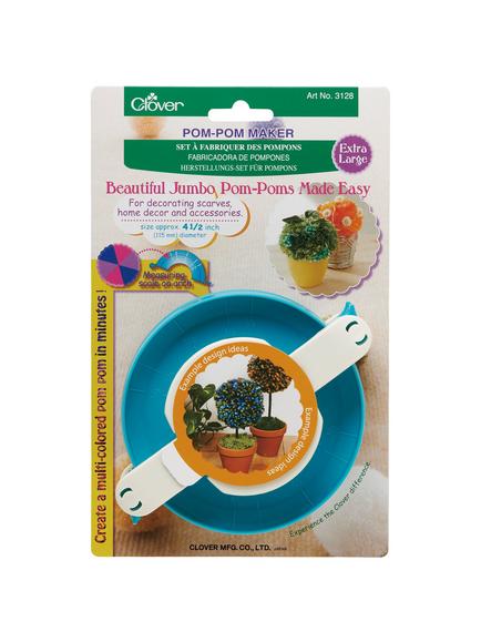 Clover Extra Large Pom-Pom Maker, 3128, Blue, Blue