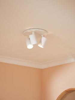 Astro Ascoli 3 Spotlight Ceiling Plate, White - view 2, White