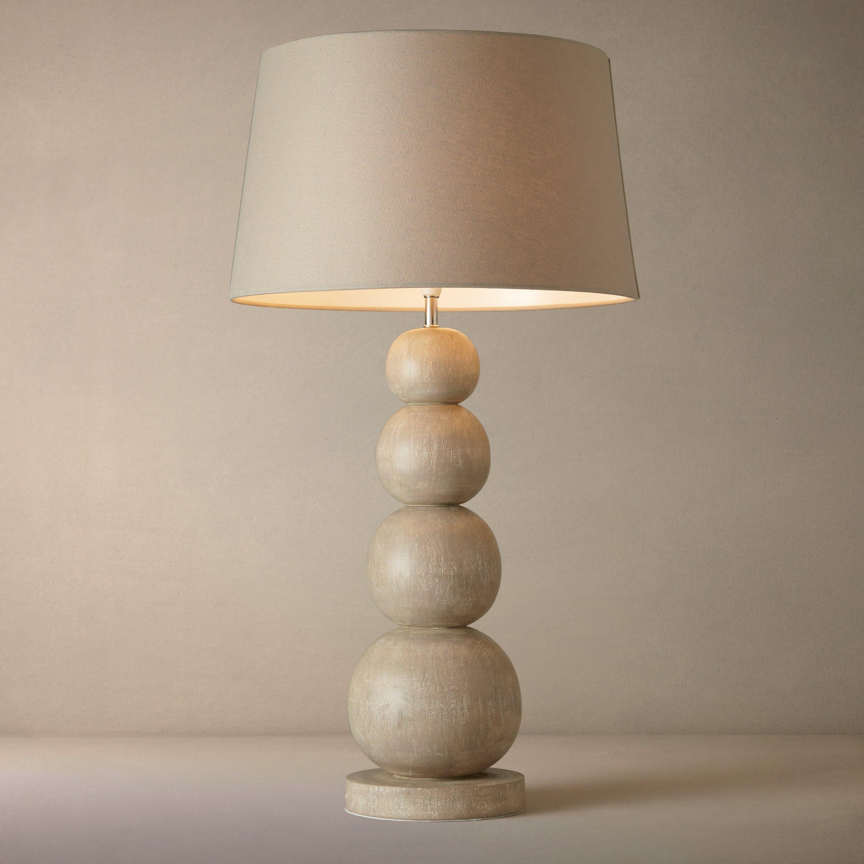 John Lewis & Partners Ferris Sand Wash Wood Lamp