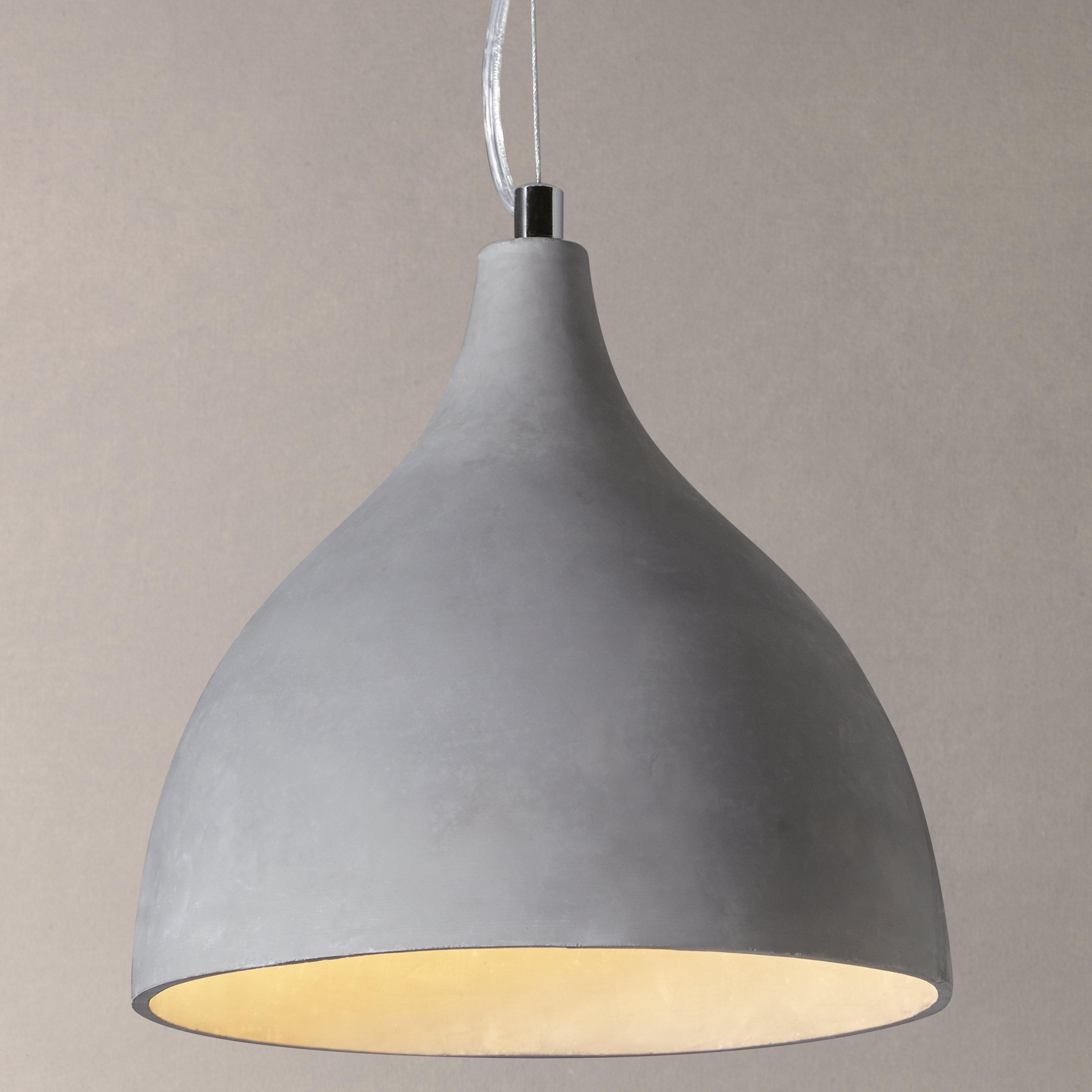 John Lewis & Partners Parry Concrete Effect Pendant Light