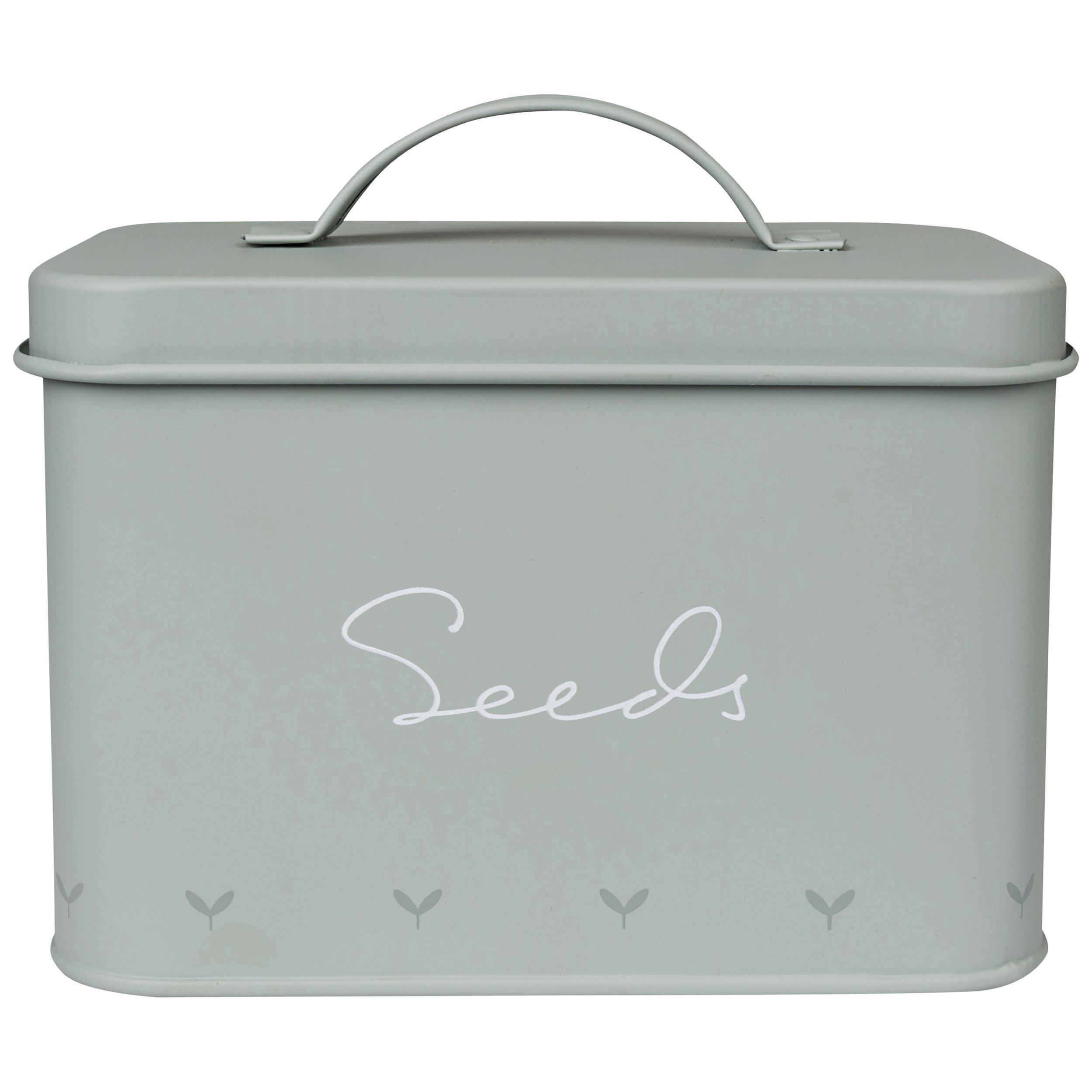 Sophie Allport Green Fingers Tin Seed Box, Green