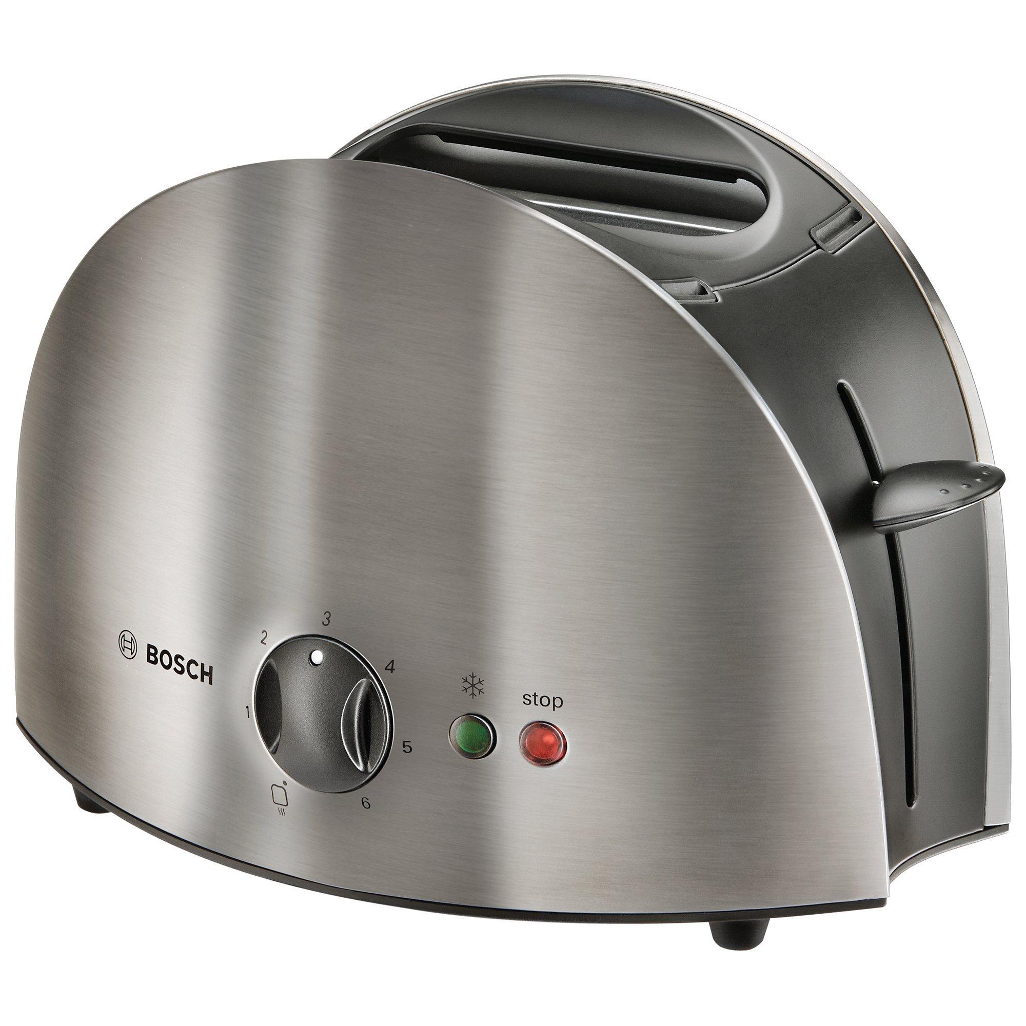 Bosch TAT6901GB Town 2-Slice Toaster, Stainless Steel