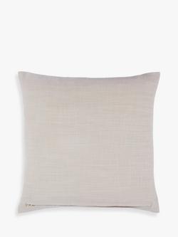 John Lewis Cow Parsley Cushion - view 2, Putty