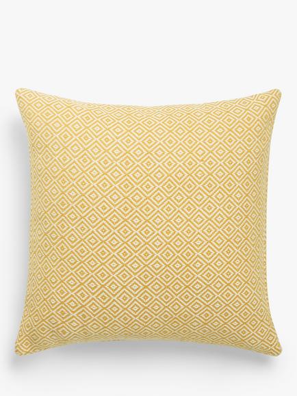 John Lewis Diamonds Cushion, Saffron