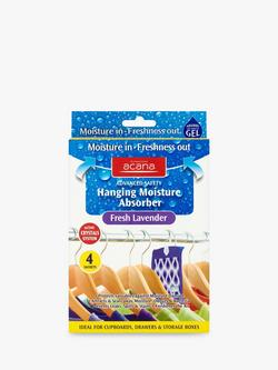 Acana Hanging Wardrobe Moisture Absorber Sachets, Pack of 4 x 2 (Bundle), 