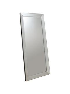 Gallery Direct Modena Rectangular Leaner Mirror, Silver, 165 x 78.5cm