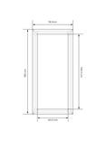 Gallery Direct Modena Rectangular Leaner Mirror, Silver, 165 x 78.5cm