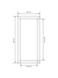 Gallery Direct Modena Rectangular Leaner Mirror, Silver, 165 x 78.5cm