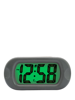 Acctim Silicone Jumbo LCD Smartlite® Digital Alarm Clock, Grey