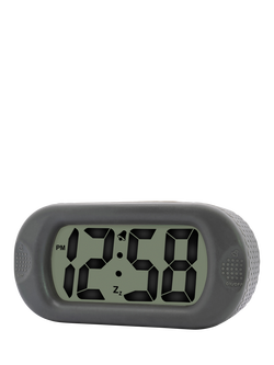 Acctim Silicone Jumbo LCD Smartlite® Digital Alarm Clock - view 2, Grey