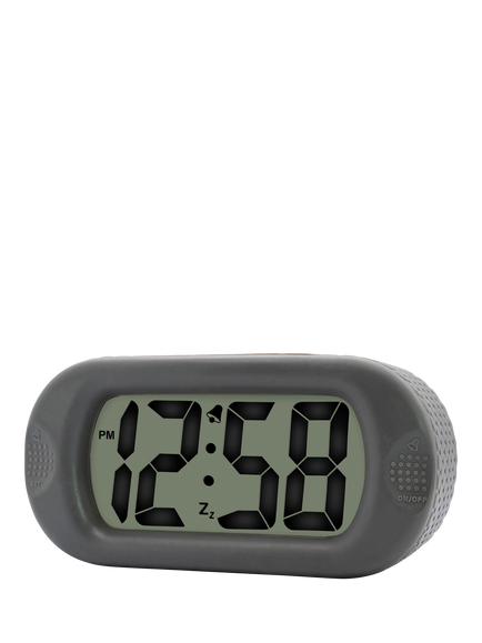 Acctim Silicone Jumbo LCD Smartlite® Digital Alarm Clock - view 2, Grey