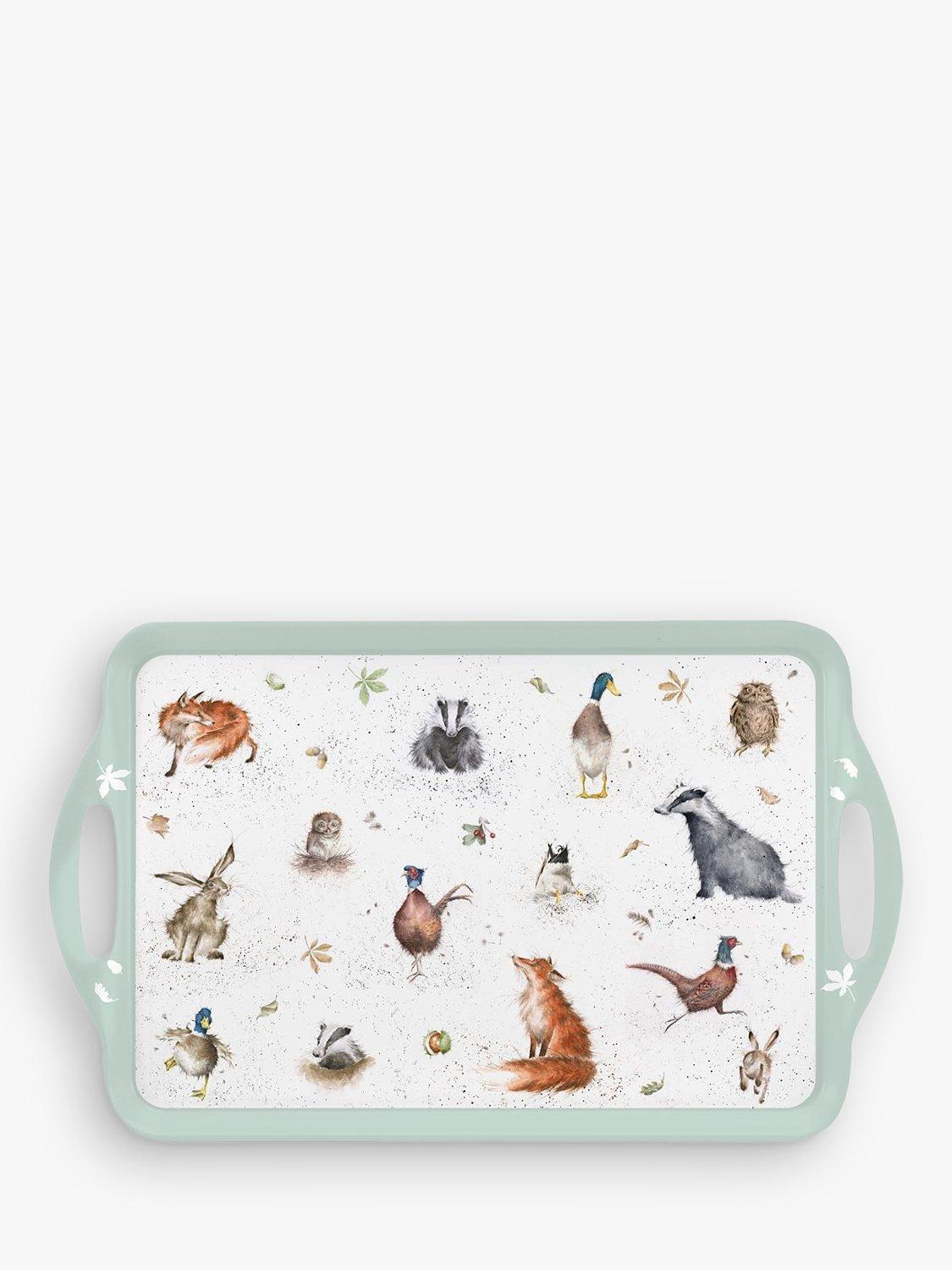 Wrendale Designs Woodland Wildlife Large Melamine Tray, 48cm
