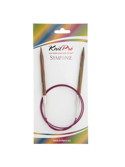 KnitPro 80cm Symfonie Fixed Circular Knitting Needles, Brown