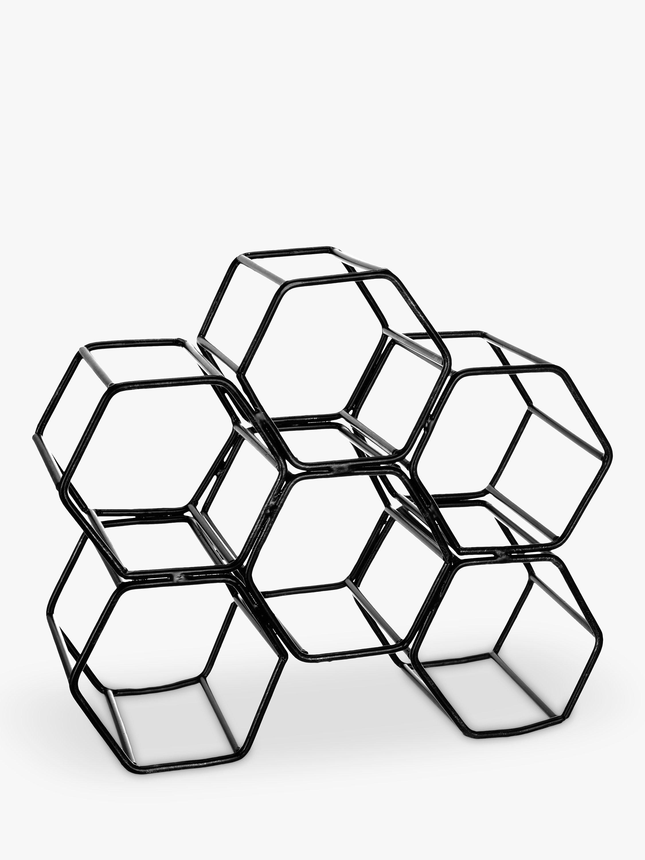 John Lewis ANYDAY Honeycomb Metal Wine Rack, 6 Bottle