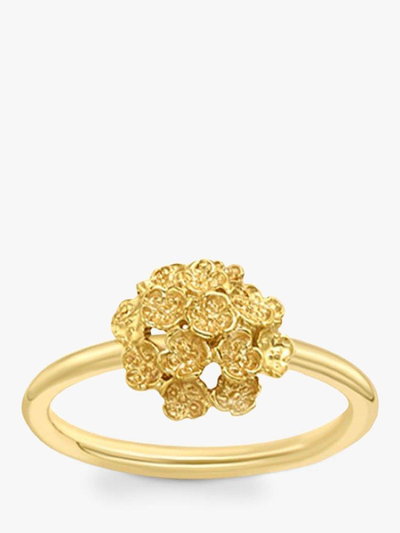 Product image 1 of 3, which shows London Road 9ct Yellow Gold Posy Ring, Gold, N