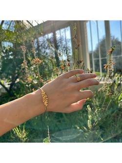 London Road 9ct Yellow Gold Posy Ring, Gold, N - view 2, Gold