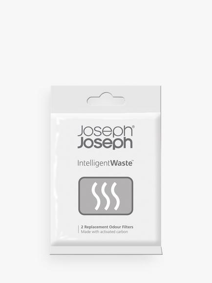 Joseph Joseph Intelligent Waste Separation & Recycling Totem Bin Odour Filters, Pack of 2, 