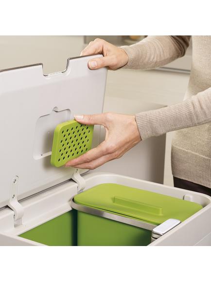 Joseph Joseph Intelligent Waste Separation & Recycling Totem Bin Odour Filters, Pack of 2 - view 2, 