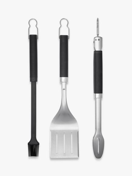 Weber Original BBQ Tool Set, 3 Piece, Black