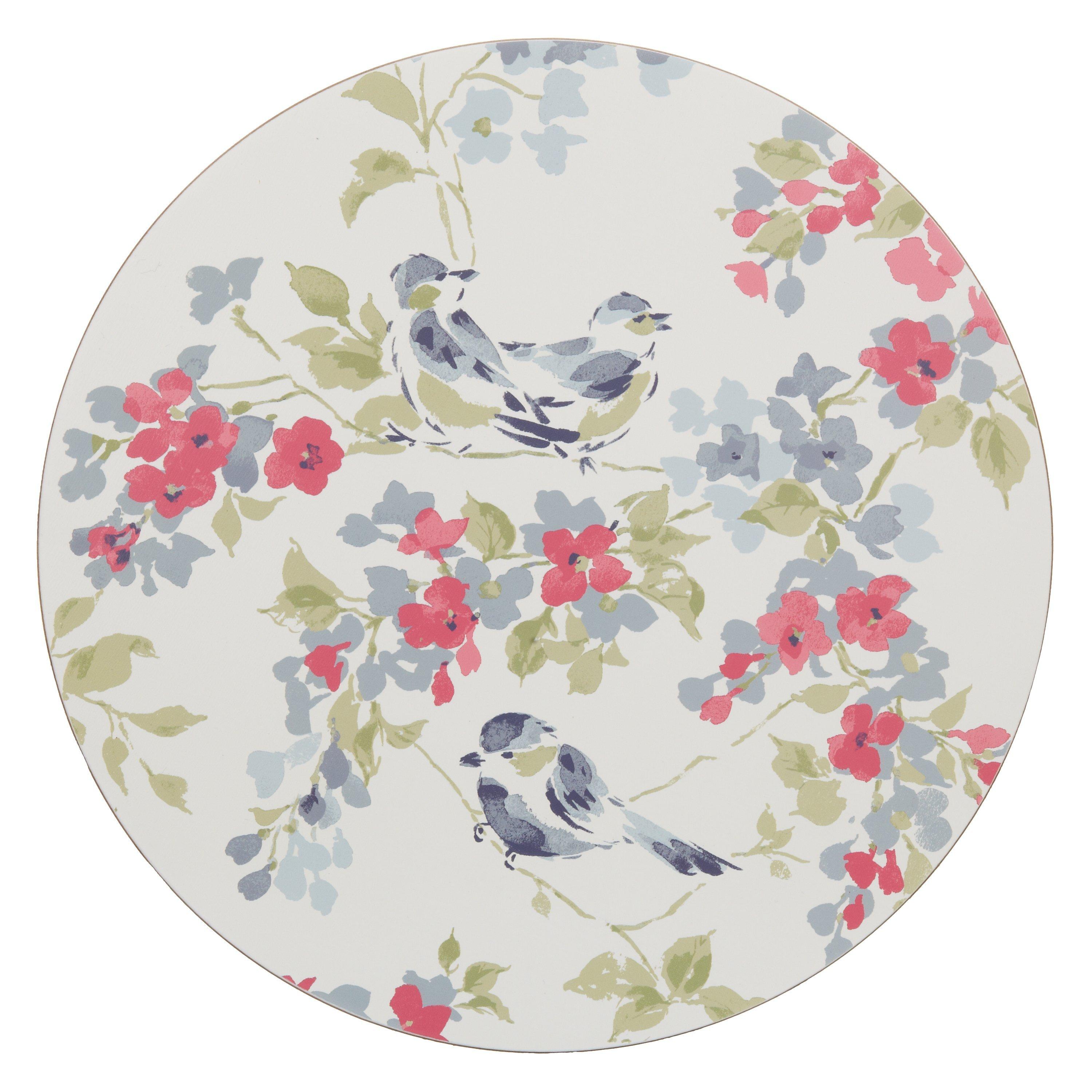 John Lewis Floral Round Placemats, Set of 6
