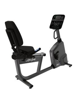 Life Fitness RS1 Lifecycle Recumbent Exercise Bike with Track Connect Console, Titanium Storm