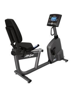 Life Fitness RS1 Lifecycle Recumbent Exercise Bike, Go Console, Titanium Storm