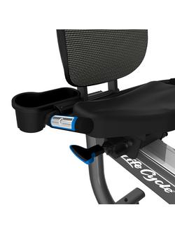 Life Fitness RS3 Lifecycle Recumbent Exercise Bike with Go Console - view 2, Titanium Storm