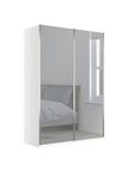 John Lewis Elstra 150cm Wardrobe with Mirrored Sliding Doors