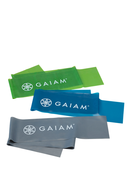 Gaiam Restore Flat Band Kit, Multi, Multi