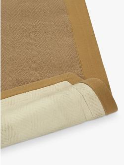 John Lewis Herringbone Jute Runner Rug - view 2, Natural