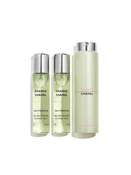 CHANEL Chance Eau Fraîche Eau De Toilette Twist and Spray, 3 x 20ml, 