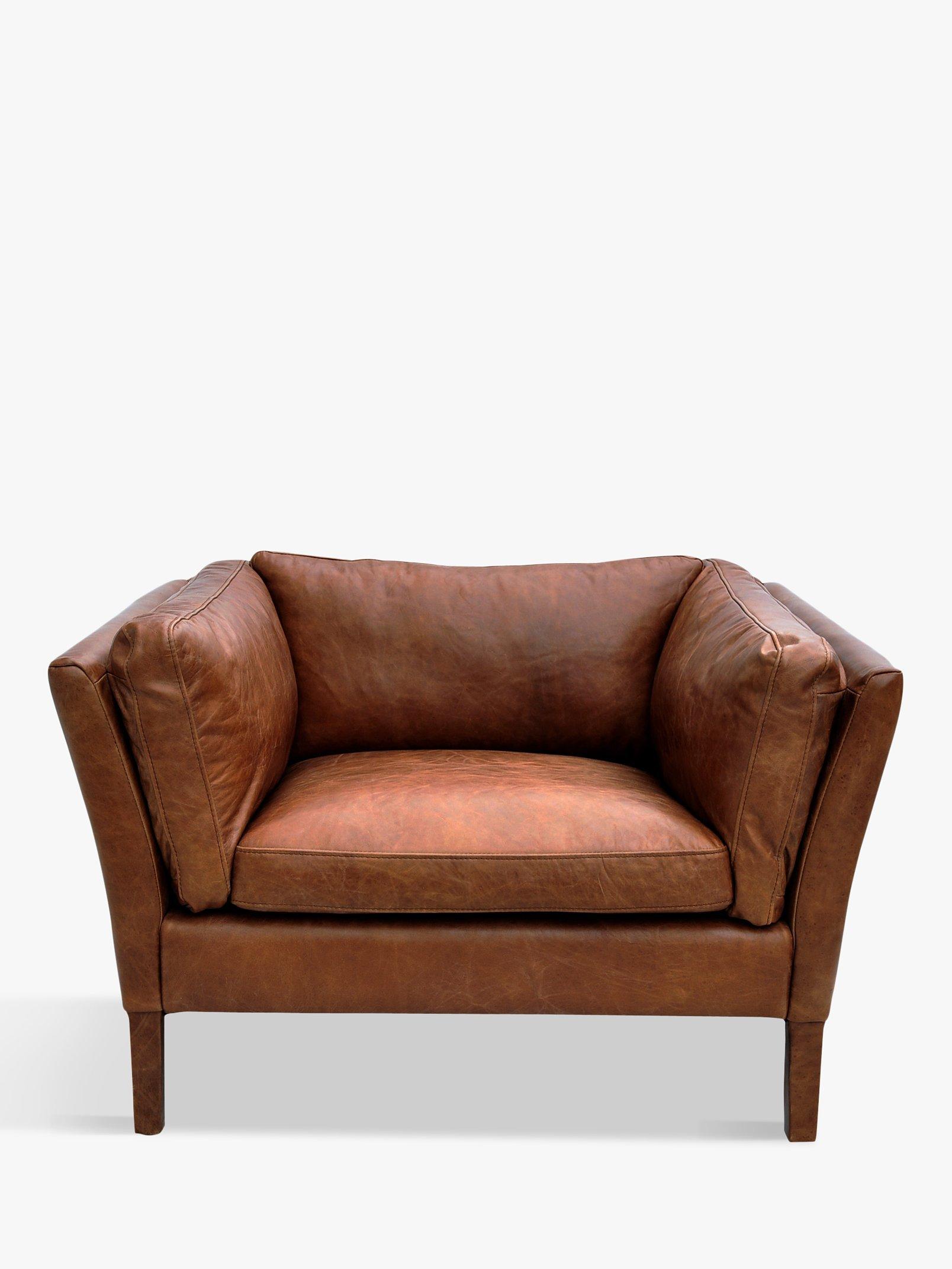 Groucho Range, Halo Groucho Leather Armchair, Antique Whisky