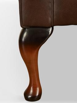 Parker Knoll Oberon Leather Armchair - view 2, Dallas Leather