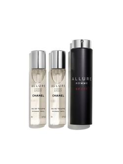 CHANEL Allure Homme Sport Eau de Toilette Refillable Travel Spray, 3 x 20ml, 