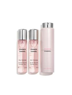 CHANEL Chance Eau Tendre Eau de Toilette Twist and Spray, 3 x 20ml, 