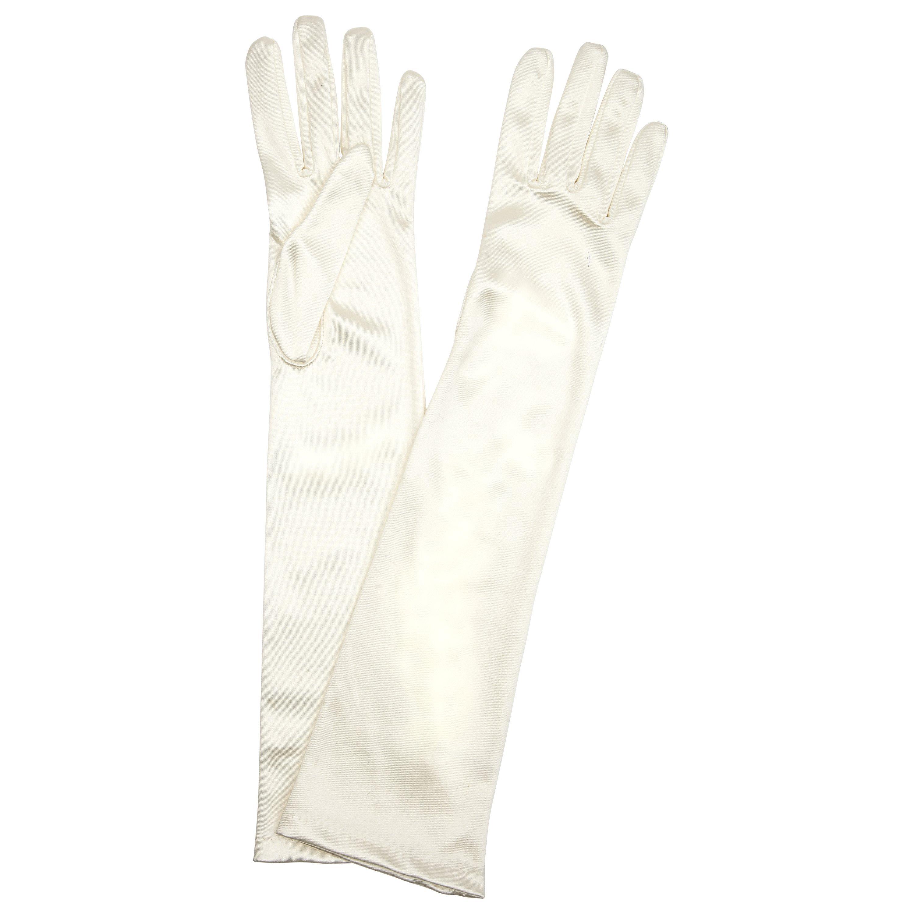 John Lewis & Partners Long Evening Gloves, Cream
