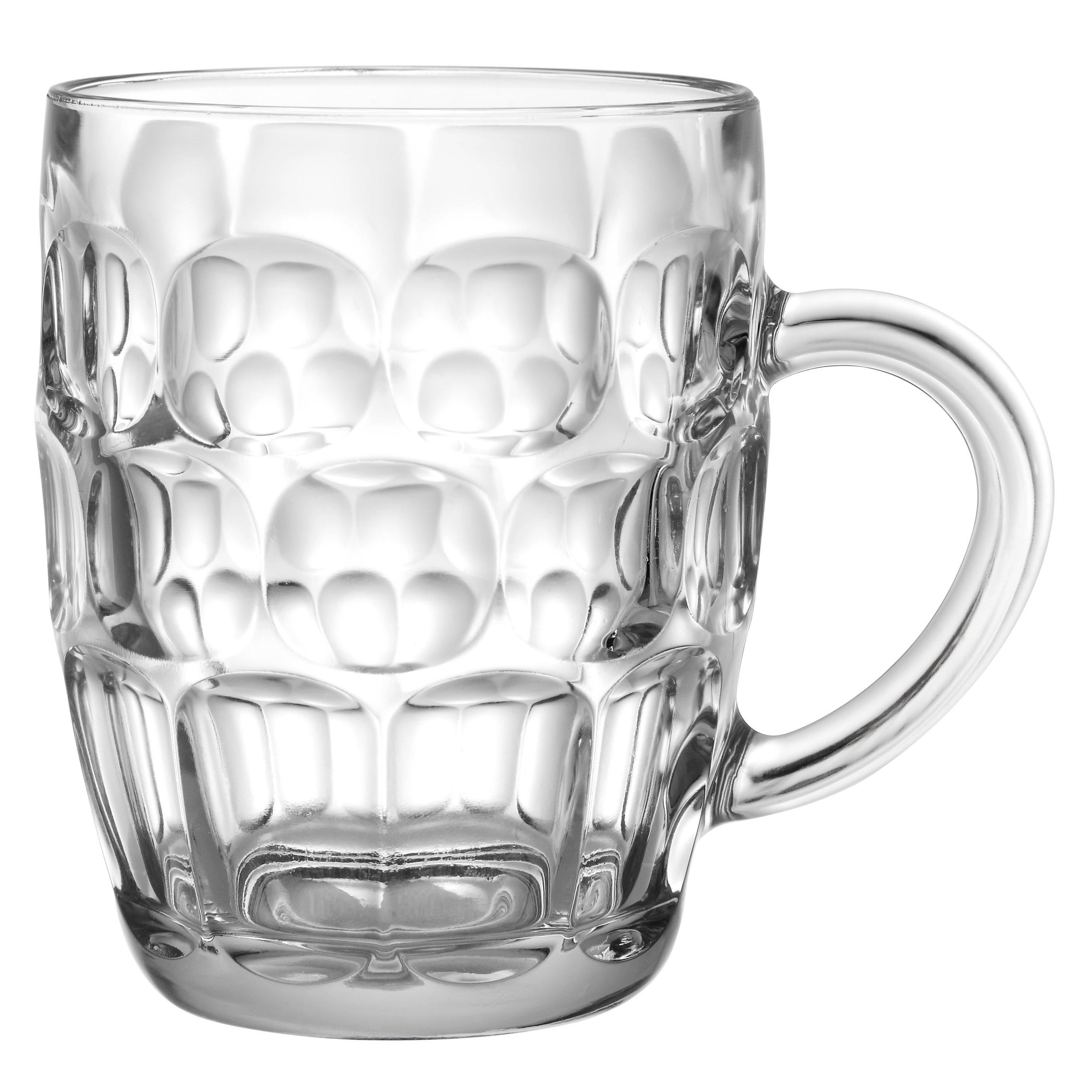 John Lewis Beer Dimple Tankard Glass
