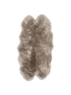 John Lewis New Sheepskin Rug Quad, Grey