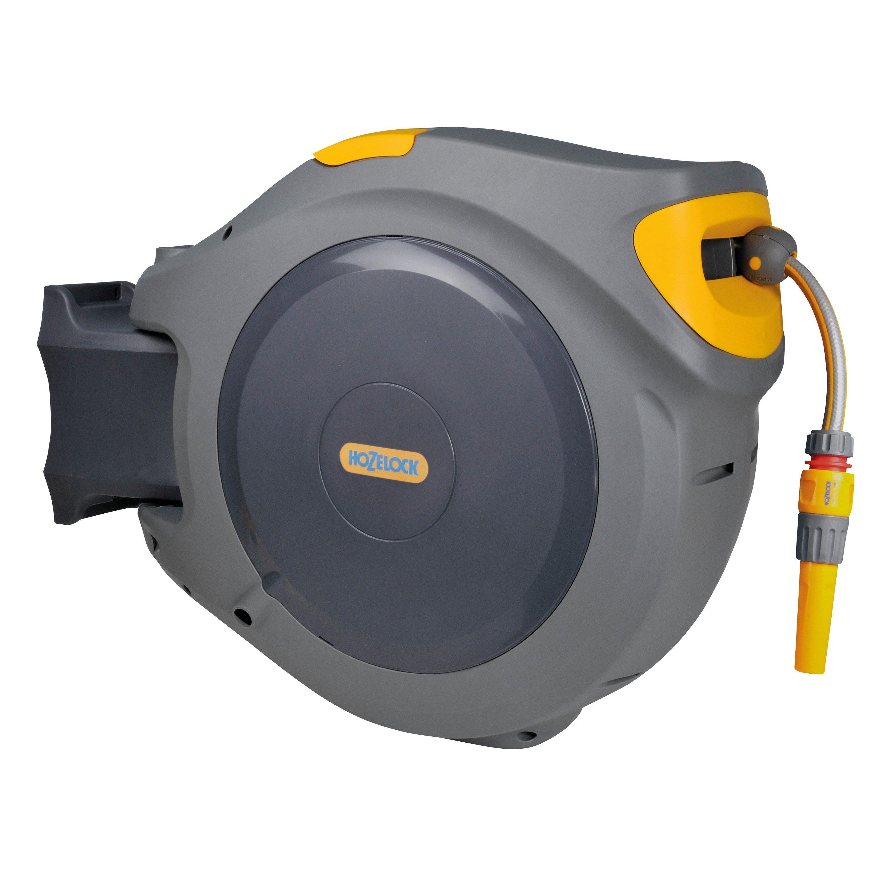 Hozelock Retracting Wall Mounted Hose Reel 30m