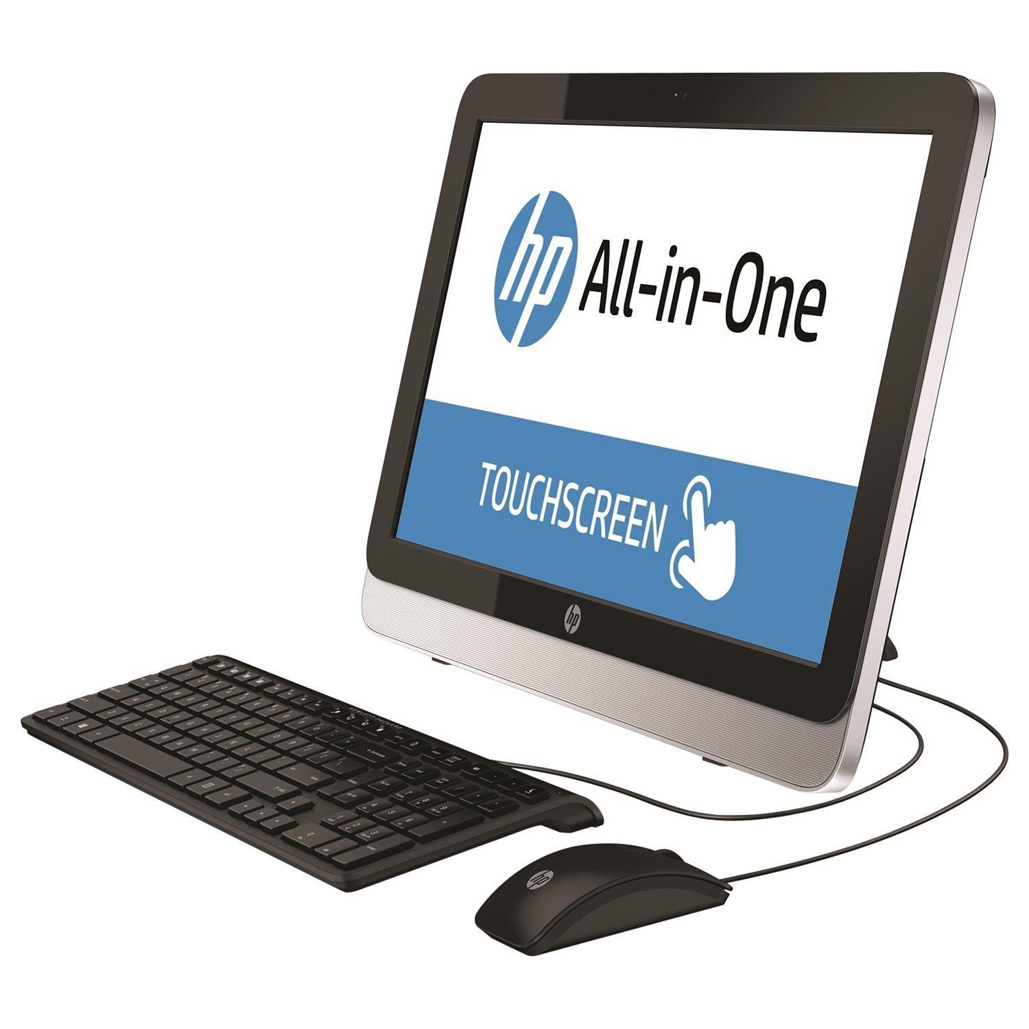 HP 22-2066na All-in-One Desktop PC, Intel Core i3, 4GB RAM, 1TB, 21.5" Touch Screen, Black