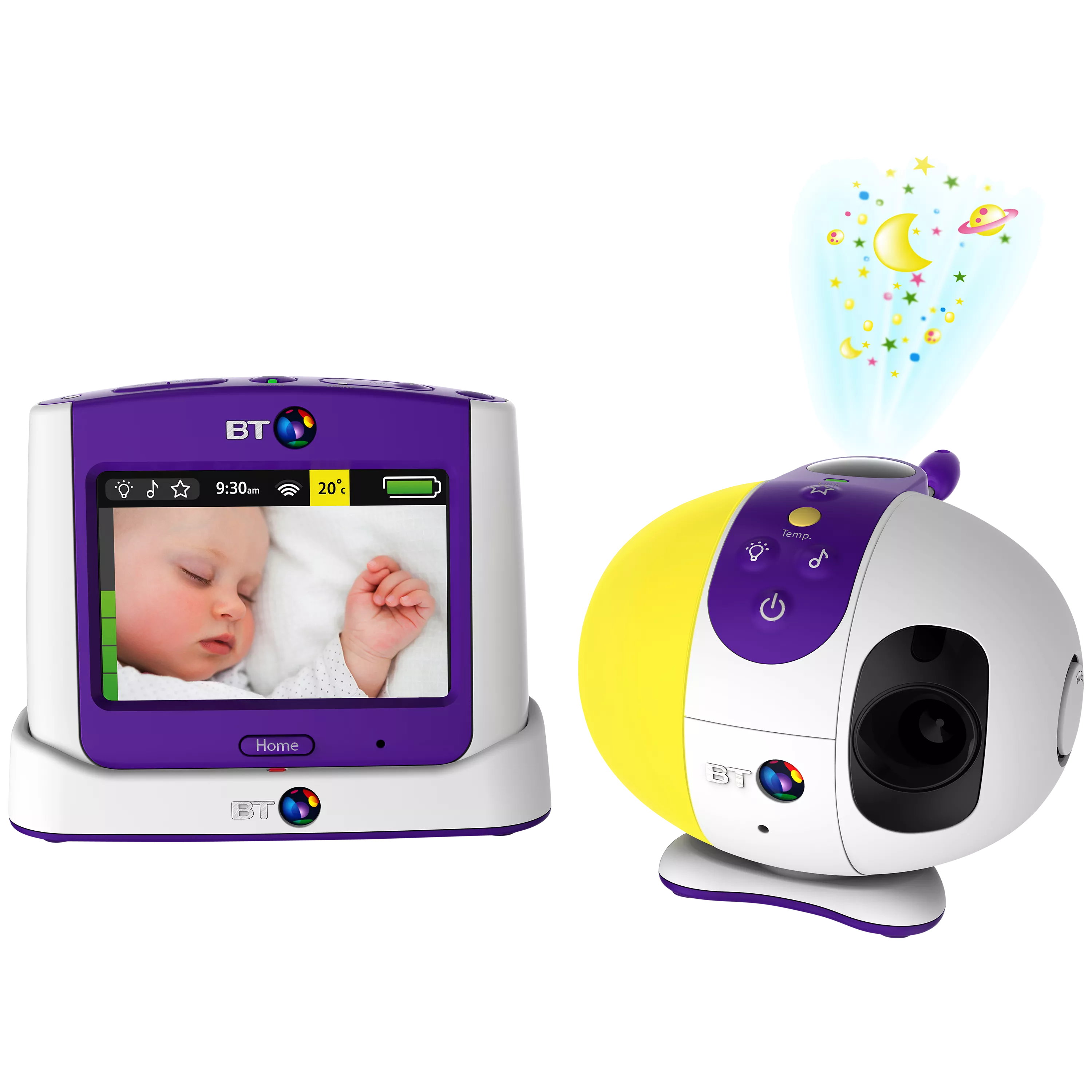 BT Baby Monitor 7500 White