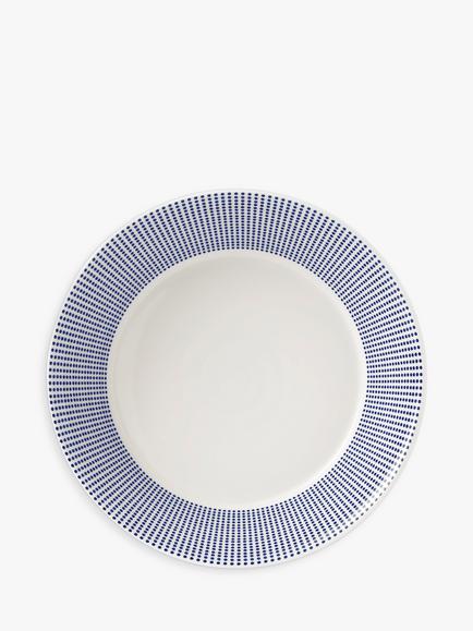 Royal Doulton Pacific Porcelain Pasta Bowl, 22.5cm, Blue, Blue