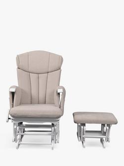 Kub Chatsworth Glider Nursing Chair and Footstool - view 2, Cappucino
