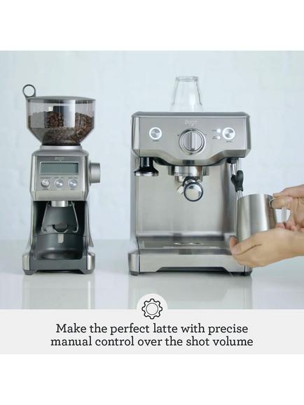 Sage Duo Temp Pro Espresso Coffee Machine, Brushed Stainless Steel - view 2, Brushed Stainless Steel