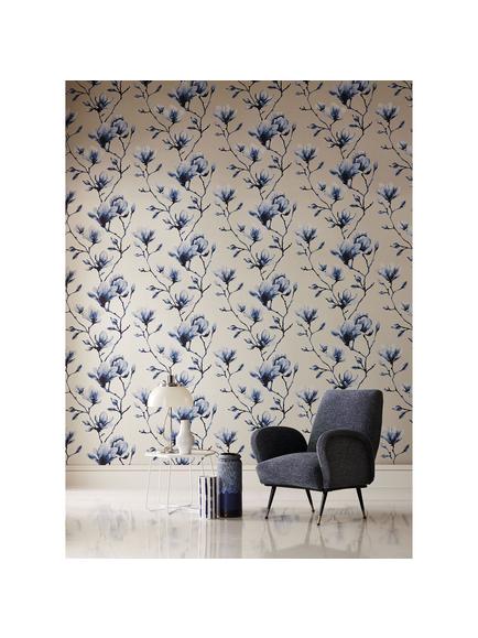 Harlequin Lotus Wallpaper - view 2, Indigo 110881