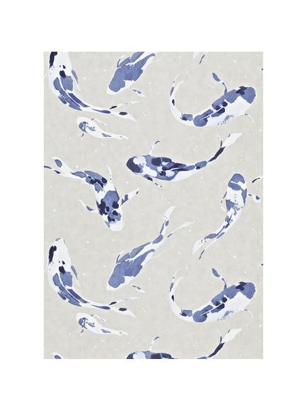 Harlequin Koi Wallpaper, Indigo 110902