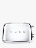 Smeg TSF01 2-Slice Toaster, Chrome