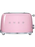 Smeg TSF01 2-Slice Toaster, Pink