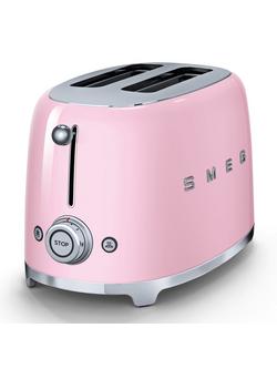 Smeg TSF01 2-Slice Toaster - view 2, Pink